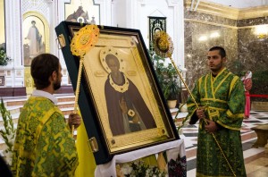 С 12 по 19 августа в епархии будет пребывать чтимая икона прп. Сергия Радонежского с частицей его мощей