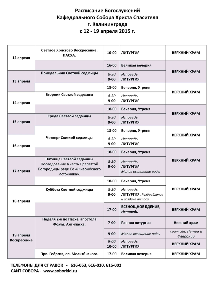 Полиелейная служба последование схема