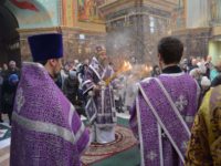 Архиепископ Серафим совершил Божественную литургию в 5-ю Неделю Великого поста