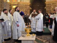 В Крещенский сочельник архиепископ Серафим совершил литургию