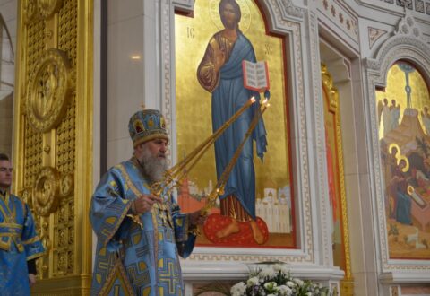 Митрополит Серафим совершил Литургию в праздник Благовещения Пресвятой Богородицы