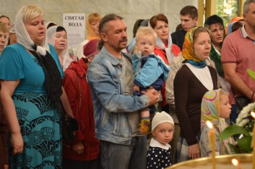 Престольный праздник в храме свв. блгвв. кнн. Петра и Февронии