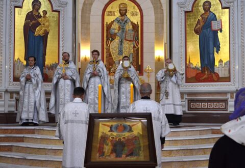 В Кафедральном соборе отметили праздник Вознесения Господня