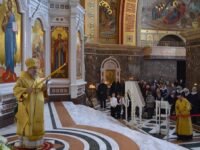 Митрополит Серафим в Неделю 24-ю по Пятидесятнице совершил Божественную литургию в Кафедральном соборе Христа Спасителя