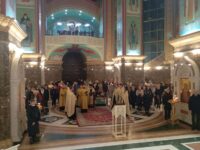 В Кафедральном соборе Христа Спасителя совершён Новогодний молебен