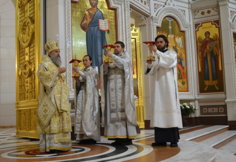 Рождество Христово встретили в Кафедральном соборе Христа Спасителя