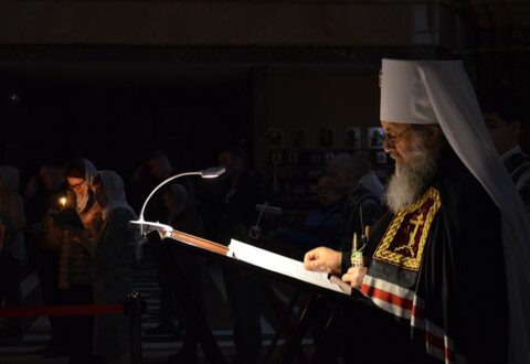 Митрополит Серафим совершил утреню с чтением Великого канона преподобного Андрея Критского