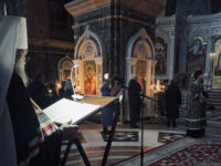 Митрополит Серафим совершил чтение покаянного канона в Кафедральном соборе Христа Спасителя