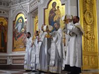 В Кафедральном соборе Христа Спасителя совершено празднование Вознесения Господня