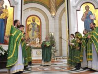 Митрополит Серафим совершил Литургию в праздник Пятидесятницы